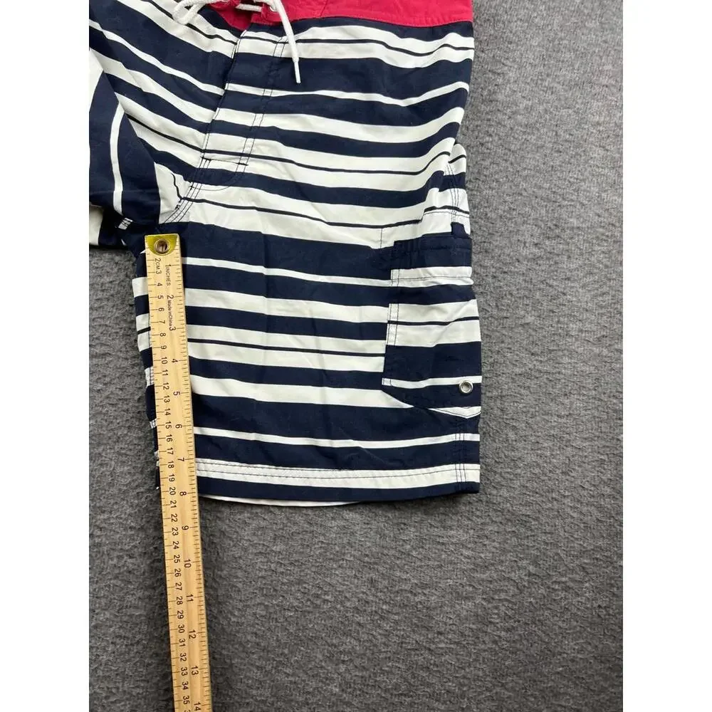 J.Crew Men's Board Shorts with Navy‎ and White Stripes Size Small